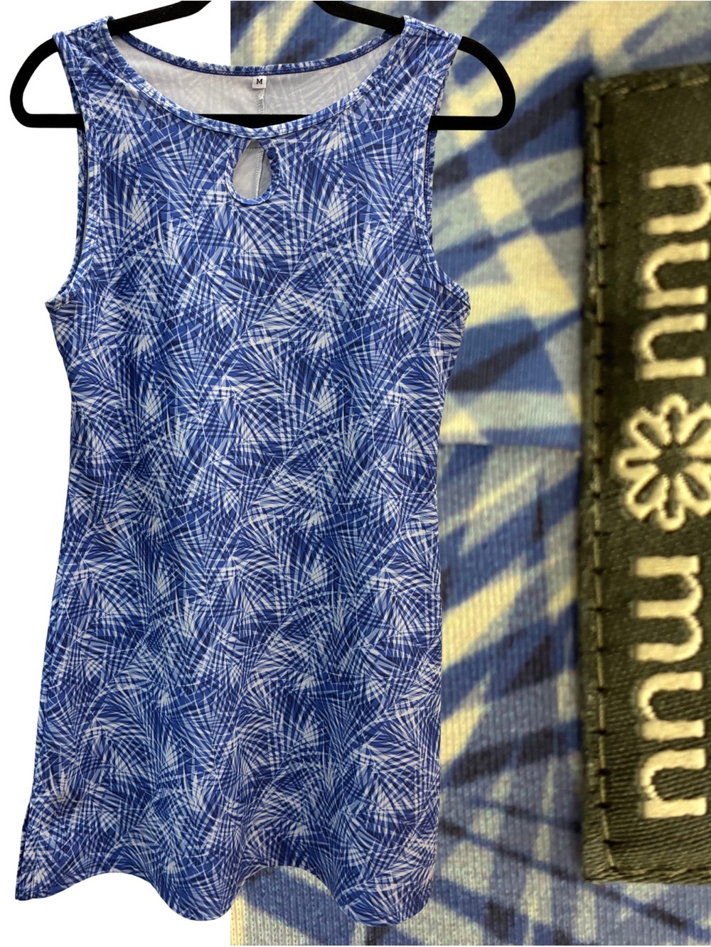 NUU MUU Keyhole A-line Active Dress Size Medium (Bluegrass 2020)